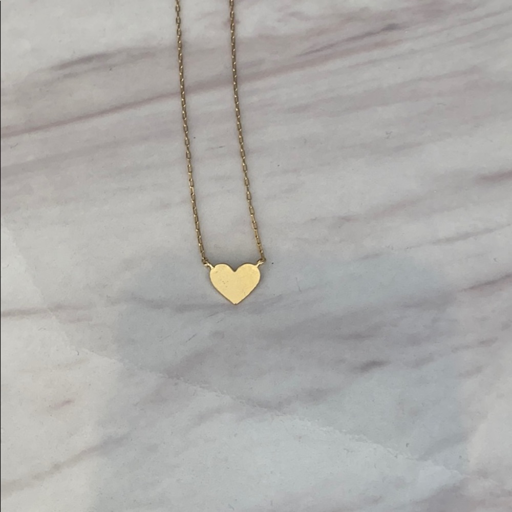 Gold filled heart shaped necklace
